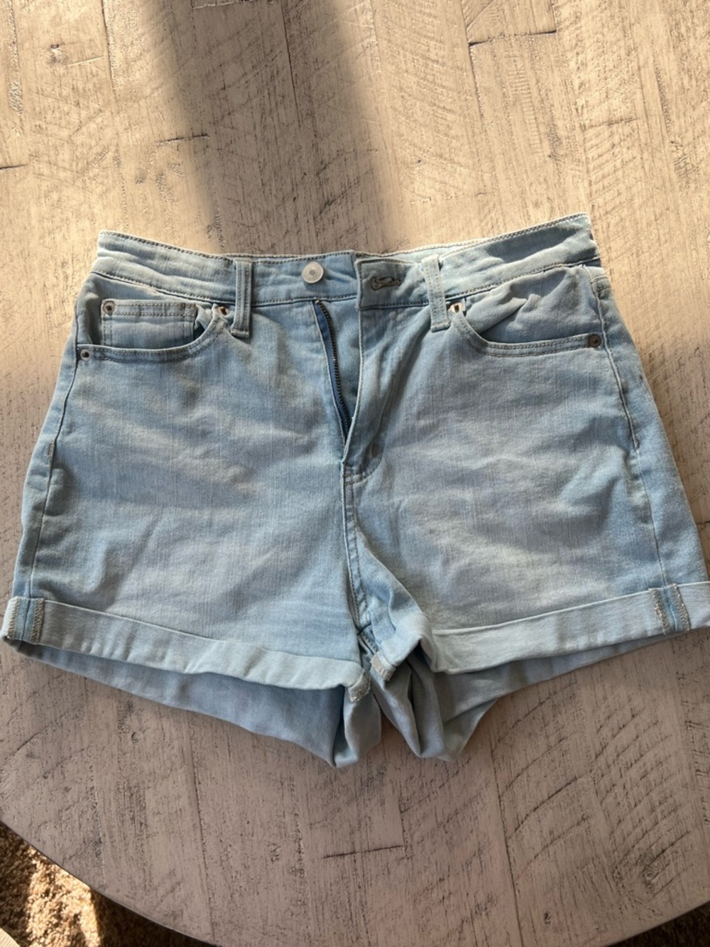 No Boundaries Light Blue Denim Jeans Waistband Detail - Picture 2 of 3